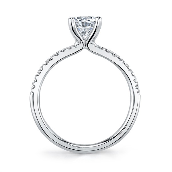 Pear Shaped Solitaire Diamond Engagement Ring
